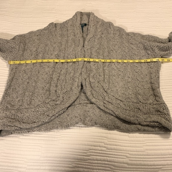 Lauren Ralph Lauren Grany Core Cable Knit Wool Blend Women’s Cardigan Sweater 1X - Picture 9 of 14